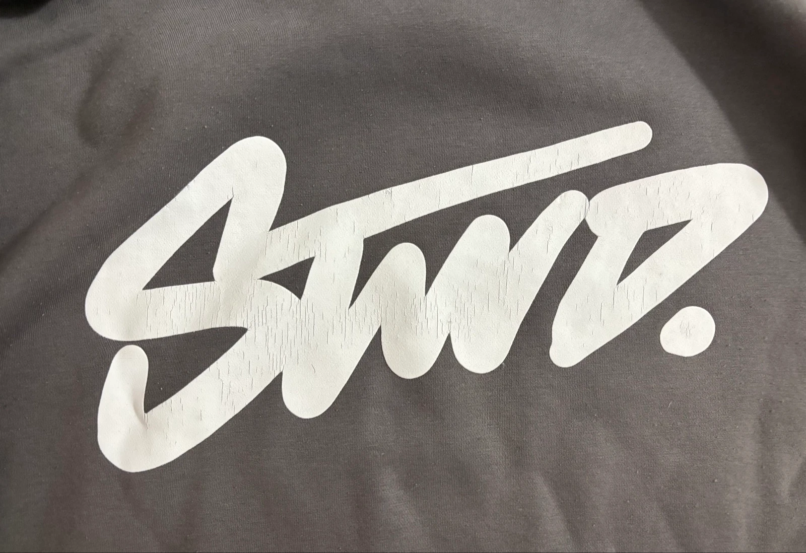 Pull&Bear STWD grey unisex sweatshirt size L streetwear style large logo – photo 3